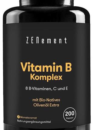Комплекс вітамінів b (8 вітамінів групи) zenement - 200 капсул