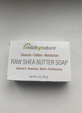 Mild by nature, кускове мило з сирою олією ши, з вітаміном e, розмарином, миррою і ладаном, 141 г