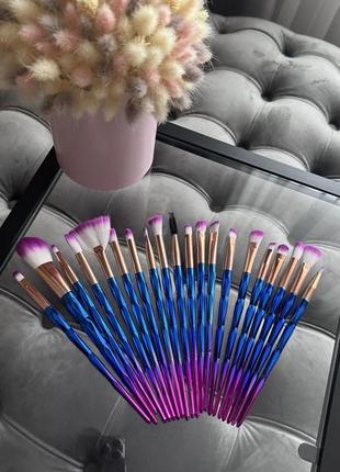 Пензлі для макіяжу 20 шт набір кисти для макияжа