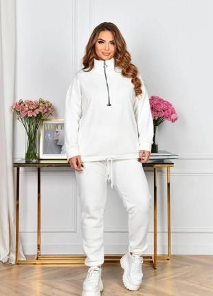 Спортивный костюм женский флисовый двойка ( худи и штаны ) бе-1368