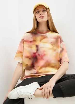 Крута жіноча футболка calvin klein jeans оригінал, тай дай оверсайз футболка calvin klein бавовна