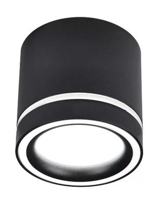 Накладний / врізний світильник під лампу gx53 hl1158 чорний