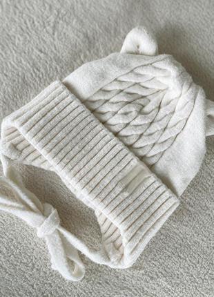 Зимняя шапочка для мальчиков и девочек шерсть