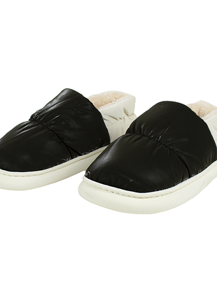 Дутіки highway чоловічі чорні  тапочки домашні тапки з хутром