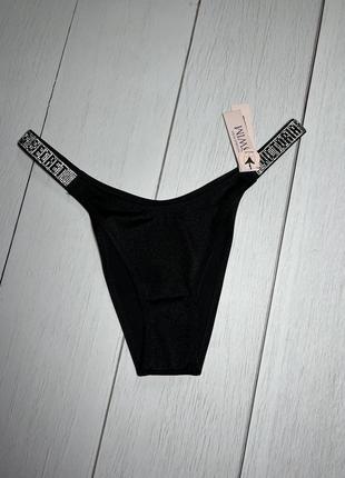 Купальные плавки victoria’s secret р м, черные, тигровые