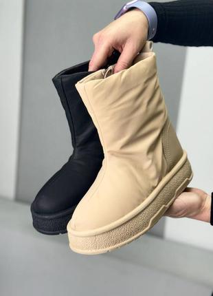 Зимние дутики из плащевки, дутики ботинки сапоги с мехом 36-41