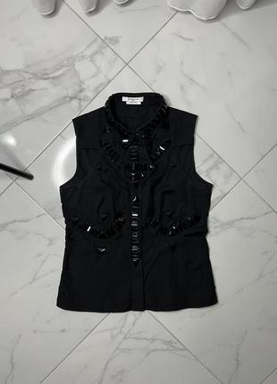 Top givenchy noir taille 38 it en coton women's