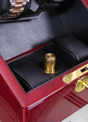 Шкатулка salvadore для підзаводу 2 годинників 098/tp/2/df 1x2 бордовий