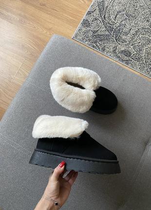 Угги-сабо с мехом