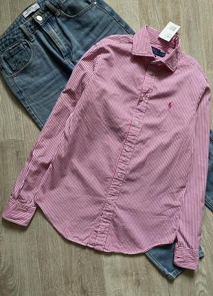 Polo ralph lauren жіноча сорочка, блузка, брендова сорочка, сорочка в смужку