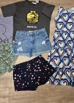 Набором шорти zara,  футболки,  сукня