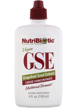 Екстракт насіння грейпфрута gse nutribiotic рідкий концентрат натуральна підтримка здоров'я 118 мл