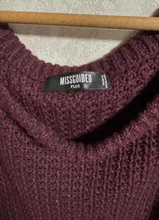 Крутий светр марсала 5