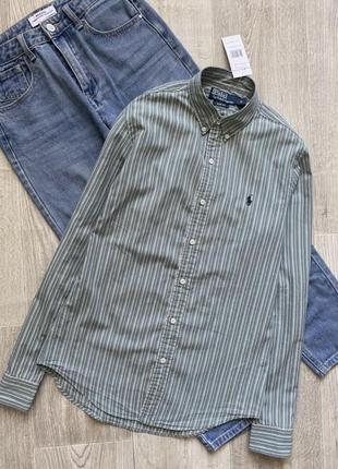 Polo ralph lauren женская рубашка, брендова сорочка, блузка, рубашка в полоску