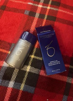 Минеральный солнцезащитный флюид zo skin sunscreen spf 50