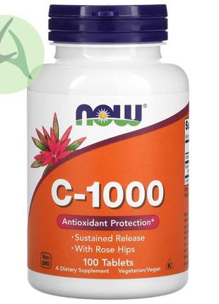 Now foods, c-1000, вітамін c, 100 таблеток