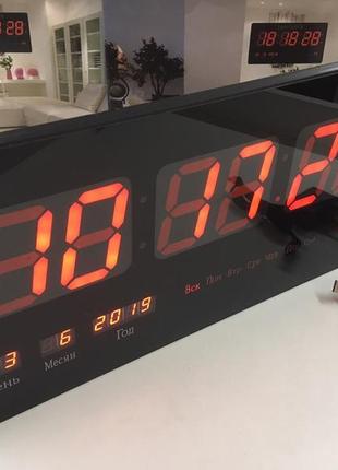 Електронний настінний годинник vst-4622-1/1237 red/ 23cm*45 cm*3cm (12 шт./яский)