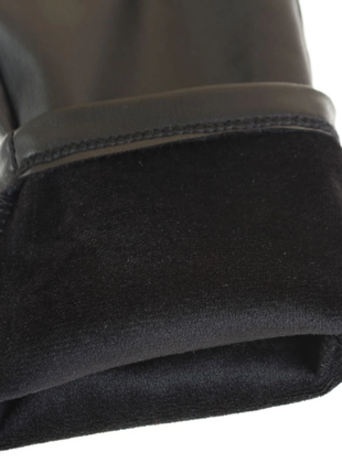 Утеплені шкіряні легінси еко шкіра2 фото