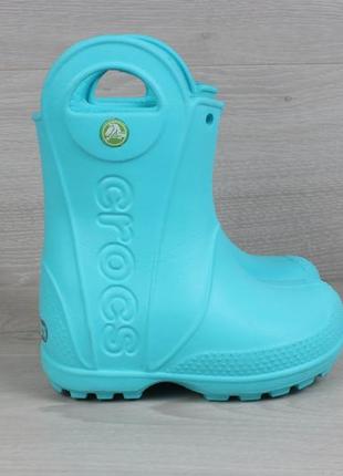 Детские резиновые ботинки crocs Ремешки оригинал, размер 23