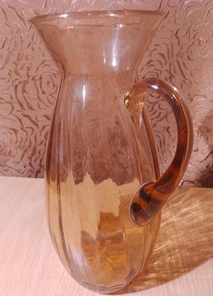 Глечик з тонованого ударостійкого скла