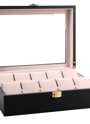 Шкатулка для зберігання годинників craft 10wb.mat.bl чорний