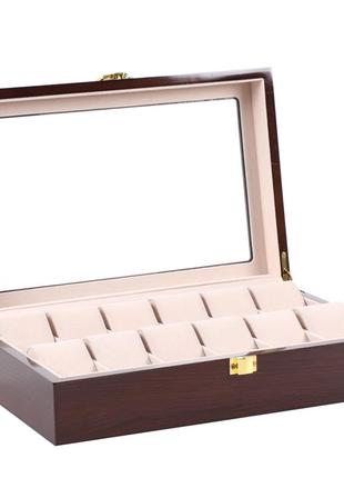 Шкатулка для зберігання годинників craft 12wb.br коричневий