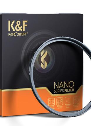 Світлофільтр k&f concept 72 mm mc uv, nano-x b270, hd, 18-шарове nano покриття