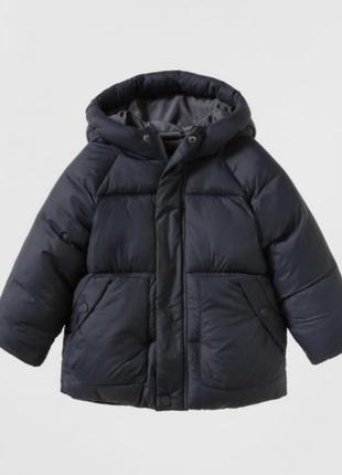 Зимовий пуховик zara. на хлопчика 92 см. 98 см. 104 см. 110 см.