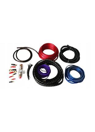 Набір проводів для підсилювача сабвуфера boschmann bm audio awt-8k 6.1м 3000w (3_00406)