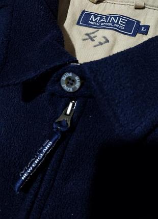 Мужская тёплая флисовая куртка / кофта / maine new england / толстовка на молнии /...