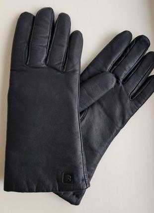 Isotoner теплые кожаные женские перчатки