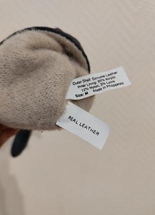 Isotoner теплые кожаные женские перчатки