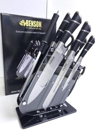 Набор ножей нержавеющая сталь 9 предметов bn 416 на подставке