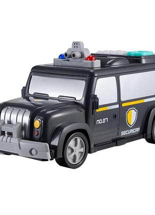 Дитяча електронна скарбничка-сейф rias 589-11b інкасаторська машина з кодовим замком black (3_02296)