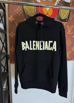 Мужское худи balenciaga черный цвет