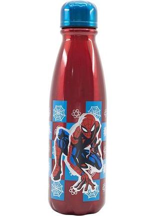 Пляшка алюмінієва дитяча 600 мл stor spider-man (74740)