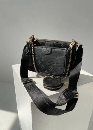 Сумка в стиле louis vuitton pochete multi black