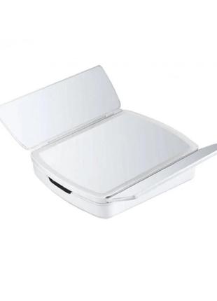 Настільне потрійне дзеркало my fold away з led-підсвіткою й органайзером портативне сенсорне дзеркало r_3955 фото