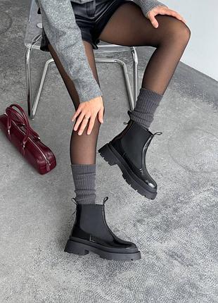 Зимние челси 
цвет: черный
натуральная кожа (наплак)