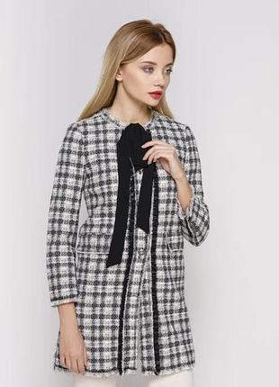 Твидовое пальто zara