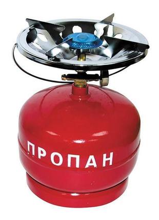 Газовий балон туристичний турист з пальником 5l red (3_02876)