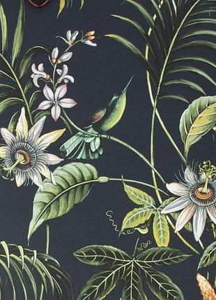 Вінілові шпалери на флізеліновій основі graham brown paradise 106976 сірий-зелений