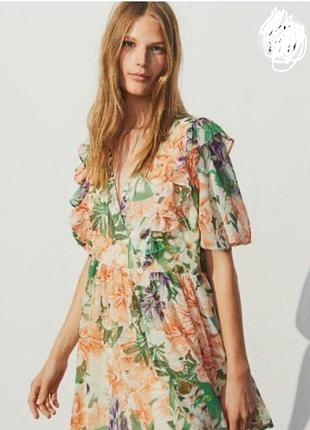 Женское платье с шифона от h&m