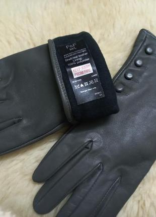 Перчатки осень-зима кожа жен. m-lр.f&f вьетнам