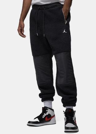 Теплі спортивні штани тедді nike jordan flight artist Night pant dv1570-0103 фото