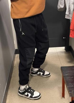 Теплі спортивні штани тедді nike jordan flight artist Night pant dv1570-0109 фото