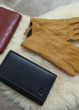 Перчатки осень-весна кожа жен.sр.tu индии