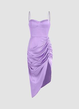 Новое! атласное миди платье в бельевом стиле cider xl