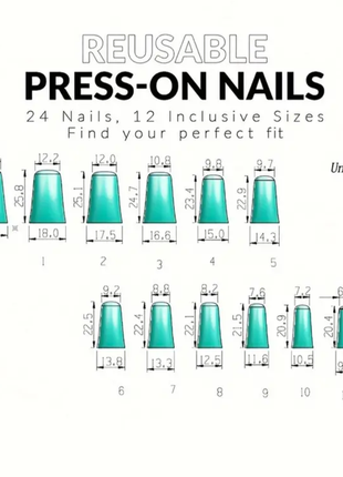 Гелевые типсы искусственные ногти 24 шт. #110