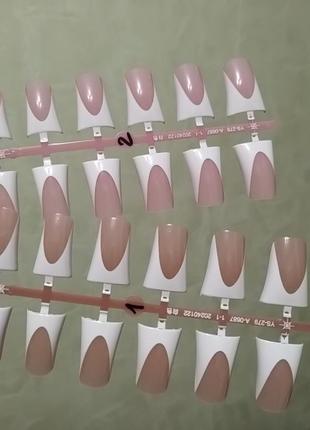 Гелевые типсы искусственные ногти 24 шт. #110